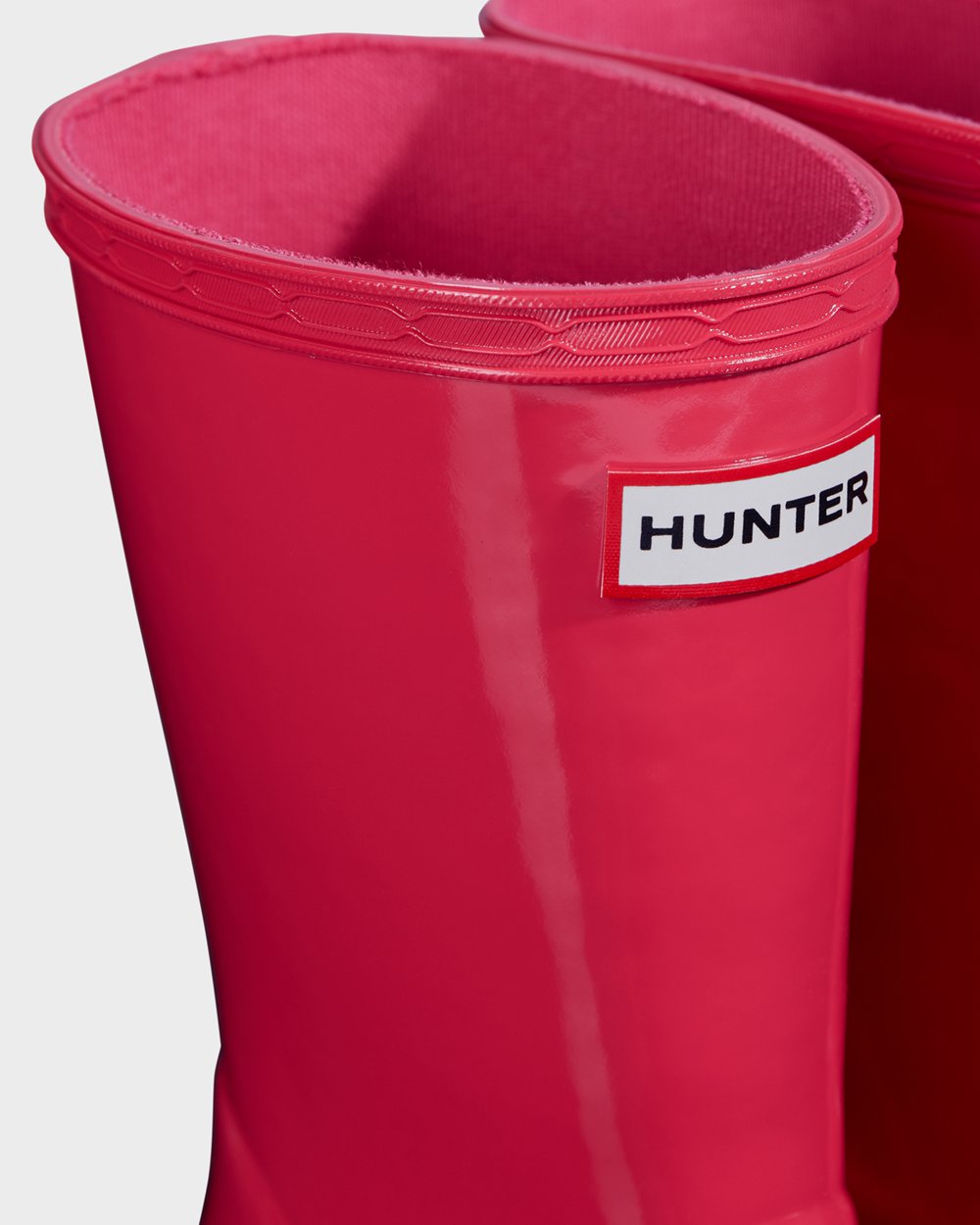 Galochas Hunter Criança Rosa - Original First Classic Gloss - 18RFISMGW